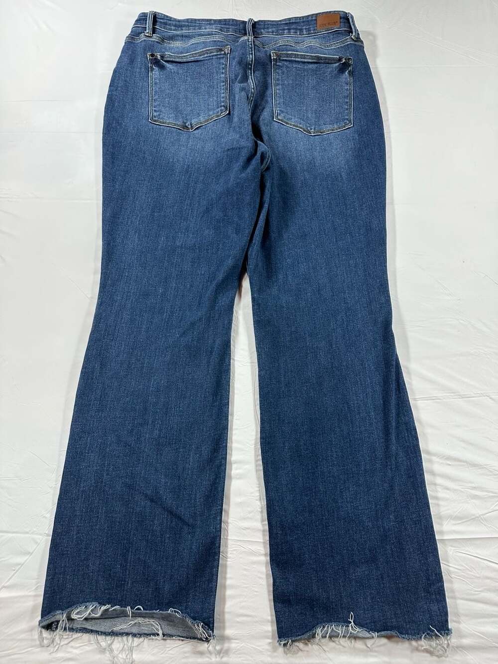 Judy Blue Bootcut Jeans Size 18W Dark Wash Frayed Hem Womens - Picture 2 of 11